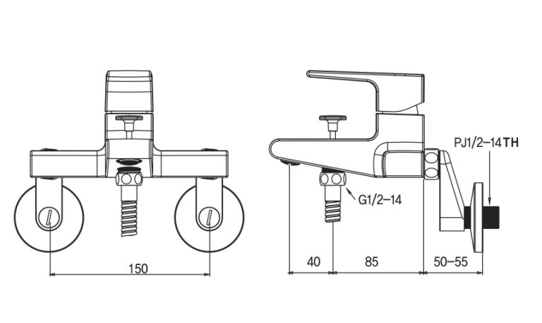 Sen tắm nóng lạnh 1 lỗ AM 8000 N